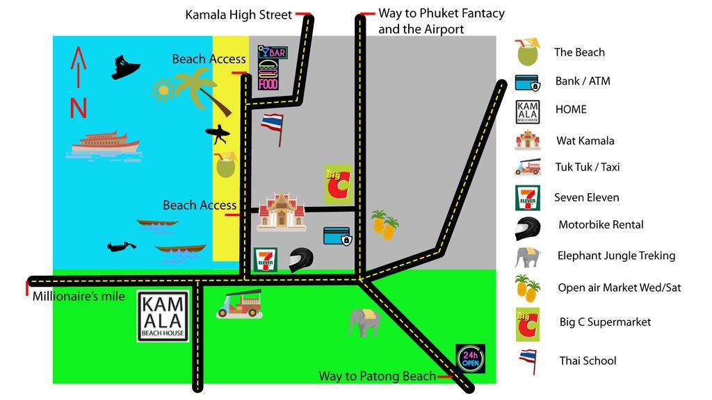 Kamala Beach House - 1 min walk to beach Exterior foto